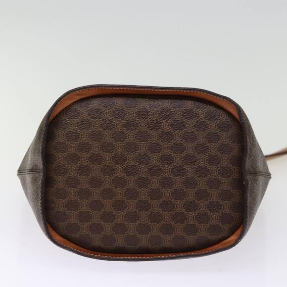 CELINE Macadam Canvas Shoulder Bag Pvc Brown - Picture 9 of 13